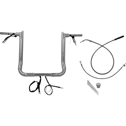 Fat Baggers, Inc. 849016 1-1/2in. EZ Install Pointed Top Handlebar Kit - Chrome