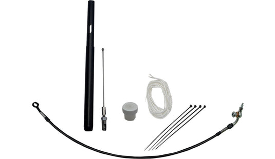 Fat Baggers, Inc. 109916-B EZ Install Handlebar Kit - Black Braided