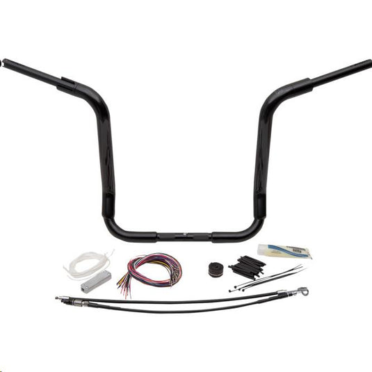 Fat Baggers, Inc. 809416-B 1-1/2in. EZ Install Pointed Top Handlebar Kit - Black