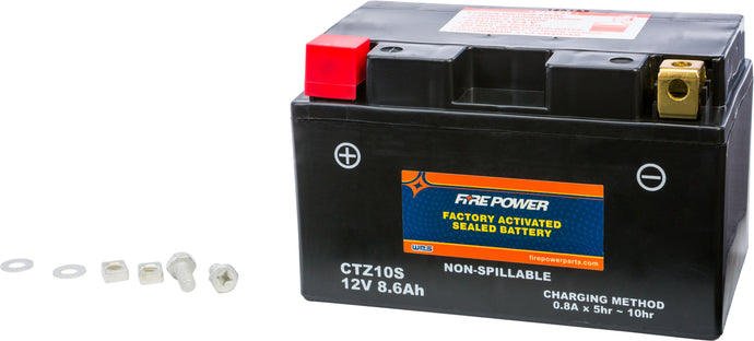 Fire Power CTZ10S Factory Activated Maintenance Free Sealed Battery