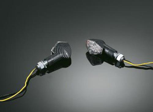 Highway Hawk HH-68-9270 LED Hexagon Turn Signal Sets - Short Stem - Chrome