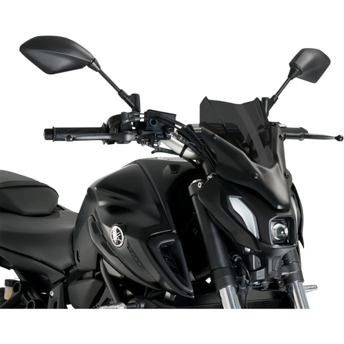 Puig 20618F Naked New Generation Racing Windscreen - Dark Smoke
