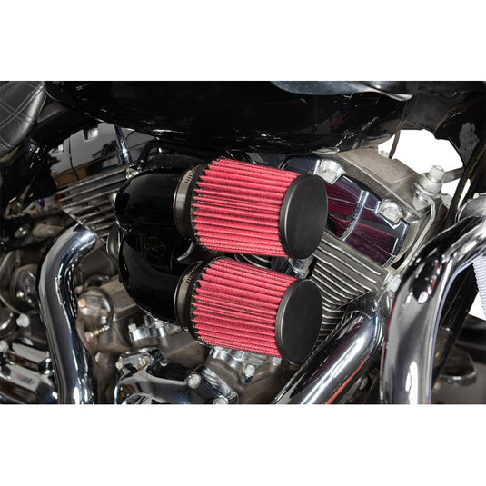 S&S Cycle 170-0637A Tuned Induction Air Cleaners - Gloss Black