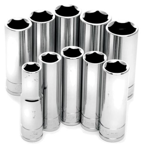 Performance Tools W38402 10 Piece 3/8in. Drive Metric Deep Socket Set
