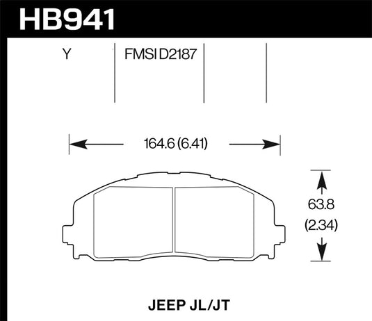 Hawk Performance HB941Y.712 HAWK LTS Brake Pads