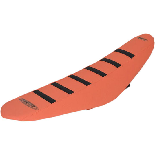 Sdg 95935KOO 6-Rib Gripper Seat Cover - Orange Cover/Black Ribs