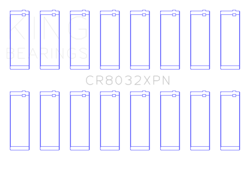 Load image into Gallery viewer, King Engine Bearings CR8032XPN KING Connecting Rod Bearings
