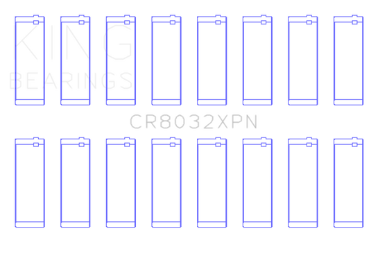 King Engine Bearings CR8032XPN KING Connecting Rod Bearings
