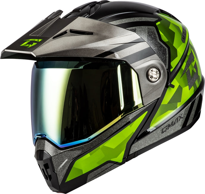 Black/Silver/Green Metallic