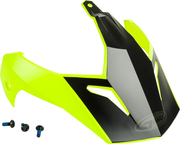 G-Max Visor with Screws for GM-11/S Helmets - Scud Matte Hi-Vis/Black