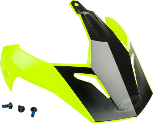 G-Max Visor with Screws for GM-11/S Helmets - Scud Matte Hi-Vis/Black