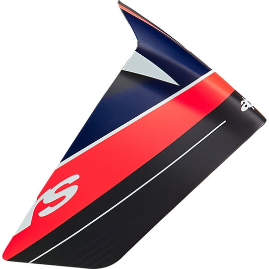 Alpinestars Race Spoiler for Supertech R10 Helmet - Team - Black/Carbon Red Fluo/Blue