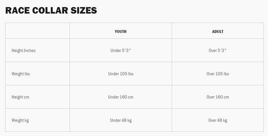 Evs R4 Youth Race Collar (One Size Fits Most, Black)