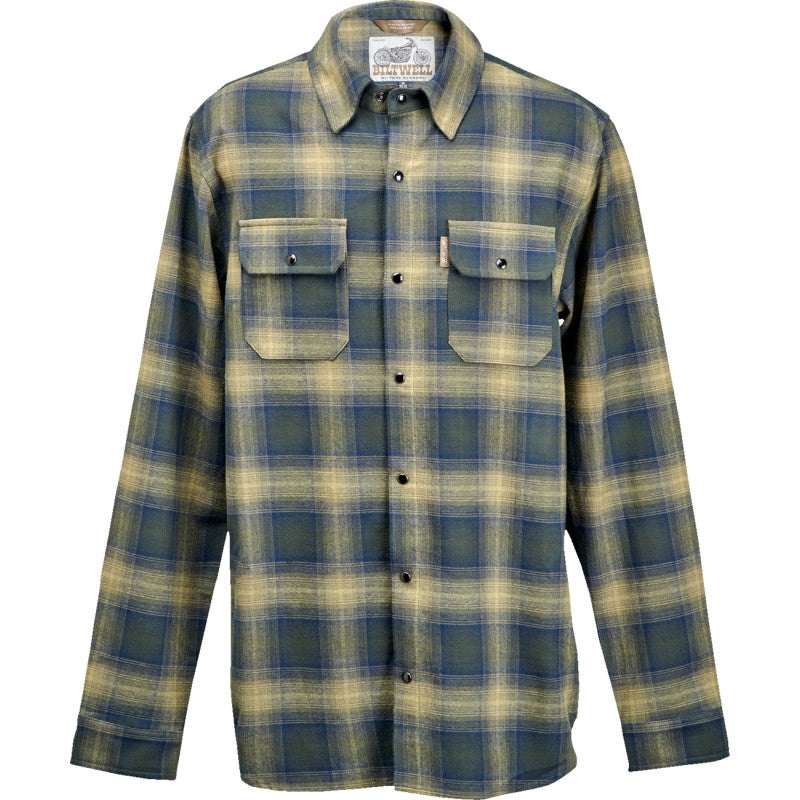 Load image into Gallery viewer, Biltwell Inc. HI Test Flannel Shirt (XXX-Large, Moss)
