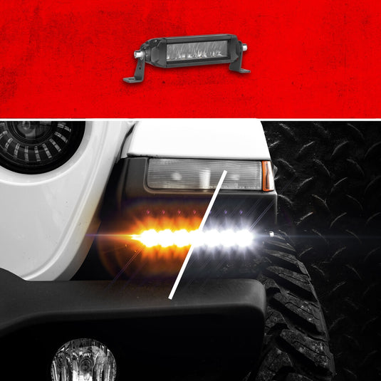 Xk Glow XK064006-FS 6in. Fog Pattern Light Bar without Harness
