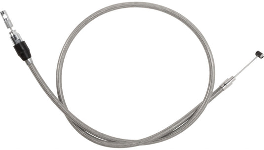 Drag Specialties 0652-3255 Quick Connect Braided Upper Clutch Cable - 42in. - Stainless Steel