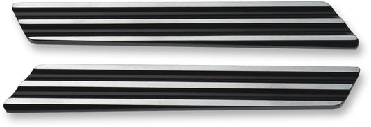 Joker Machine 04-501-2 Saddlebag Hinge Insert - Finned - Black/Silver