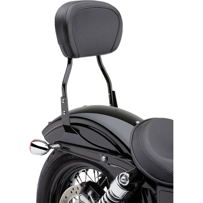 Cobra 602-1303B Standard Round Sissy Bar - Black Powder-Coated