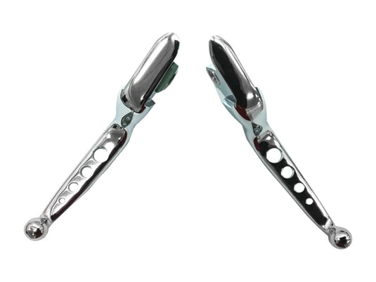 Harddrive 053576 Custom Levers - Four-Hole - Chrome