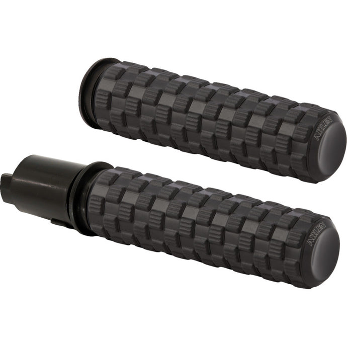 Arlen Ness 500-066 Air Trax Grips - Black Anodized