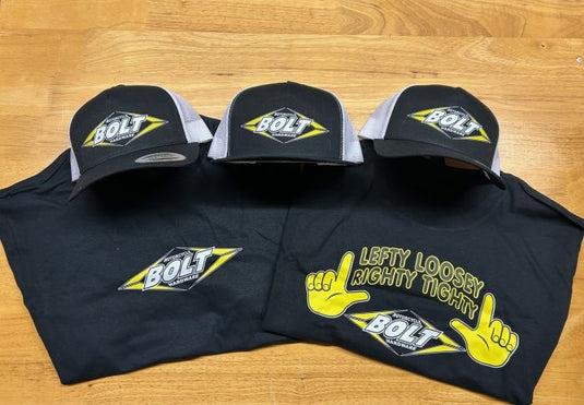 Bolt Mc Hardware BOLT-SWAG Dealer Swag Pack - 3 Hats 2 XL Shirts