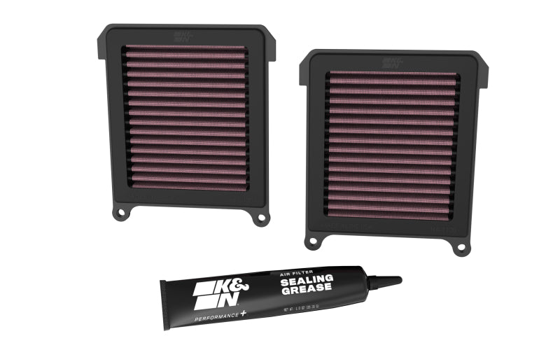 Load image into Gallery viewer, K&amp;N Engineering HA-1120 KN Motorcycle Direct Fit Air Filters
