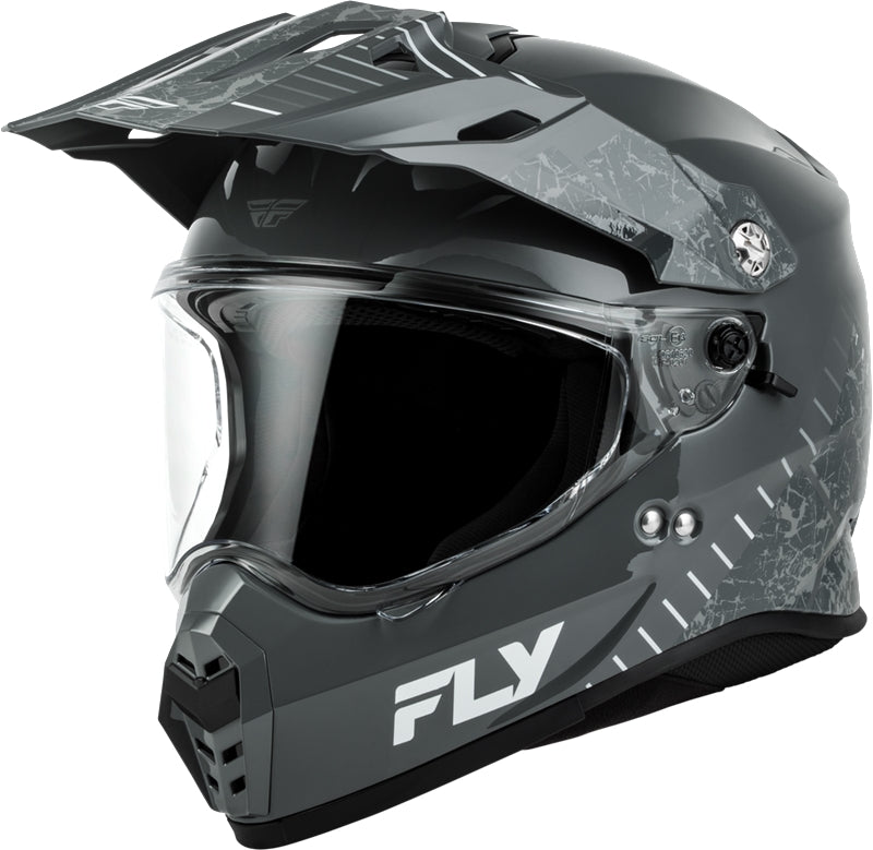 Load image into Gallery viewer, Fly Racing Trekker Granite Helmet (X-Small, Gray/Gray)
