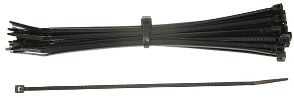 SP1 13-141 100/PK Black Nylon Cable Ties - 4in.