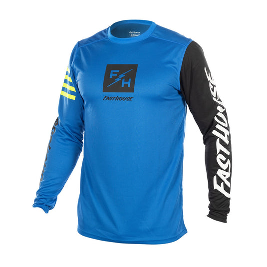 Fasthouse Carbon Echo Youth Jersey (Small, Electric Blue)