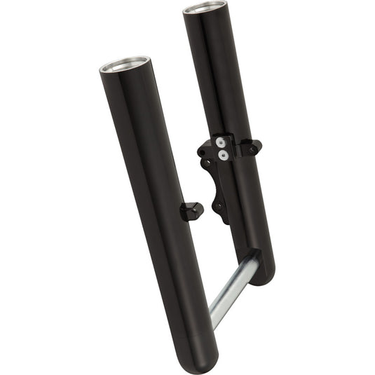 Arlen Ness 40-532 Hot Legs Single Disc Fork Leg Set - Smooth - Black Anodized