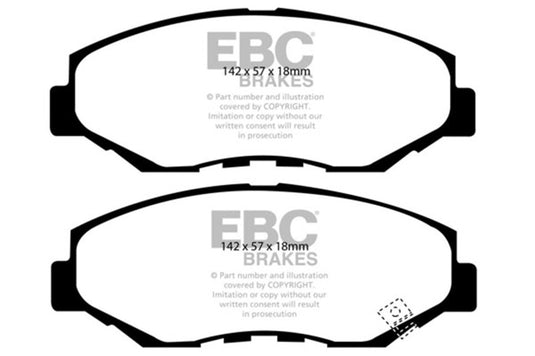 Ebc DP61655 EBC Greenstuff Brake Pad Sets