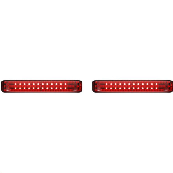 Custom Dynamics PB-SBSEQ-SS6-CR Probeam Sequential LED Saddlebag Light - Chrome With Red Lens