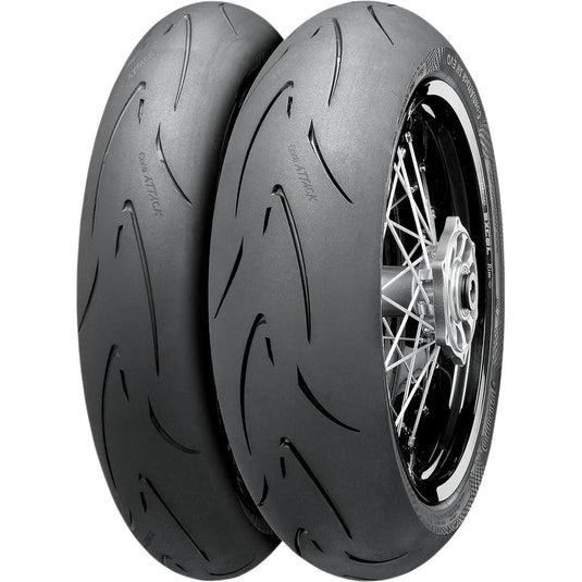 Continental 02445720000 Conti Attack SM EVO Front Tire - 110/70R17