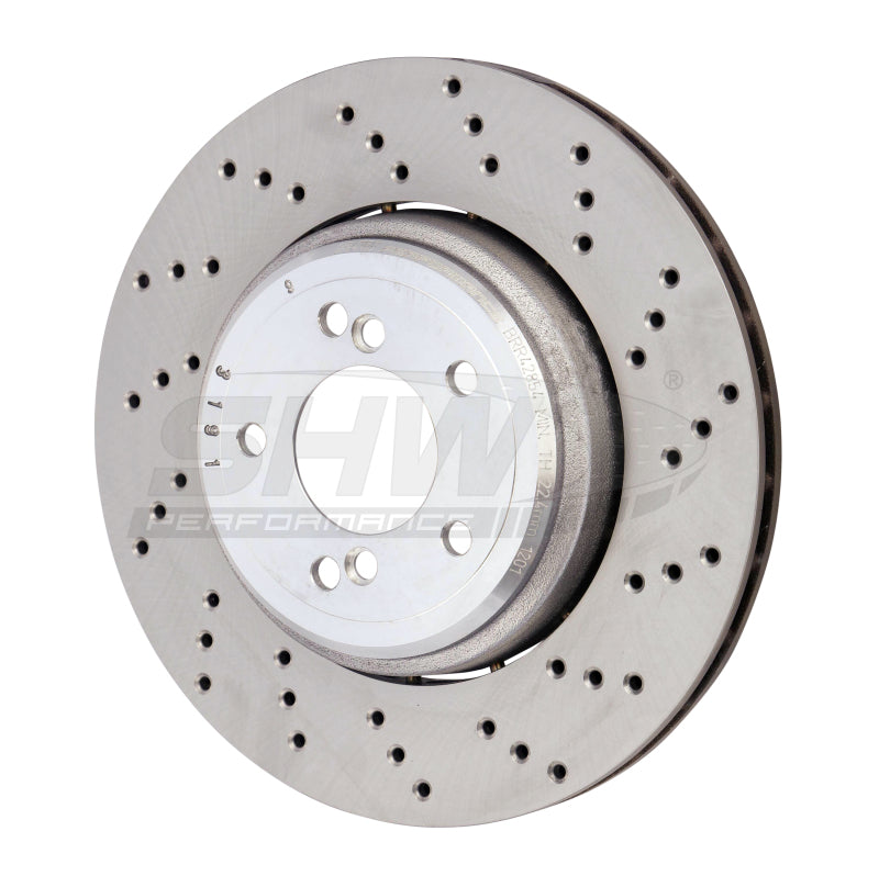 Load image into Gallery viewer, Shw Performance BRR42854 SHW Drilled Lightweight Rotors
