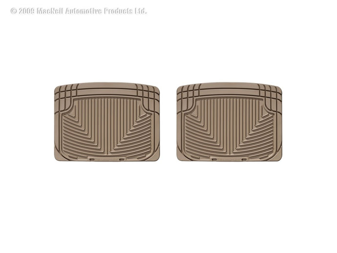 Weathertech W20TN WT Rubber Mats - Rear - Tan