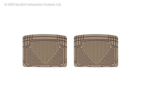 Weathertech W20TN WT Rubber Mats - Rear - Tan