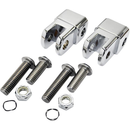La Choppers LA-7202-01 Early-Style Footpeg Mount Adapters - Chrome