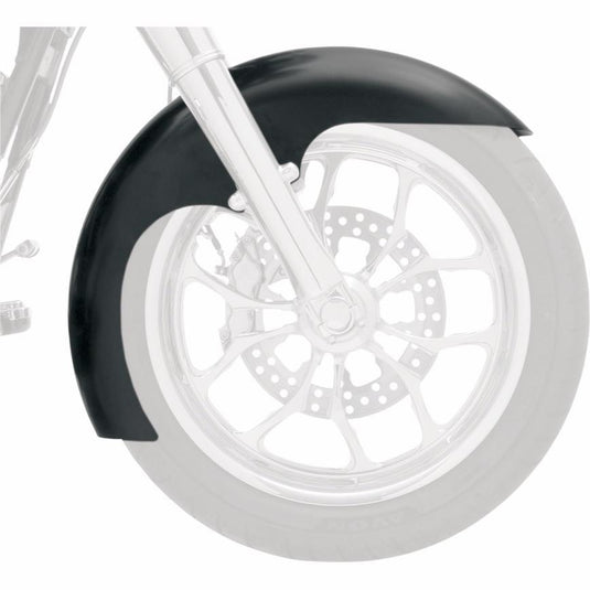 Klock Werks KWF-03-0015 Tire Hugger Series Level Front Fender with Chrome Mounting Blocks for 19in. Wheel