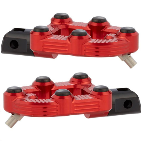 Arlen Ness 07-946 MX Footpegs - Red Anodized