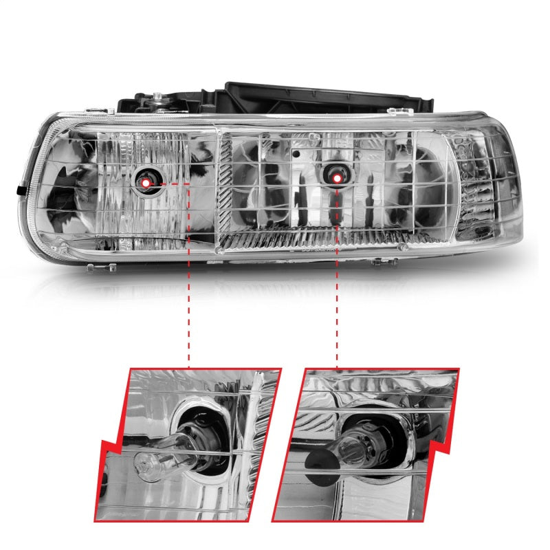 Load image into Gallery viewer, Anzo 111011 ANZ Crystal Headlights
