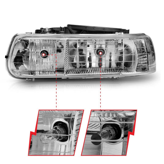 Anzo 111011 ANZ Crystal Headlights
