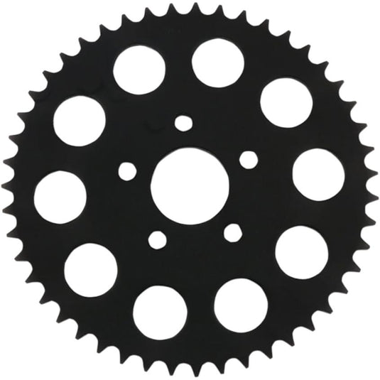 Drag Specialties 1210-1834 530 Chain Conversion Rear Sprocket - Flat - 49T - Gloss Black
