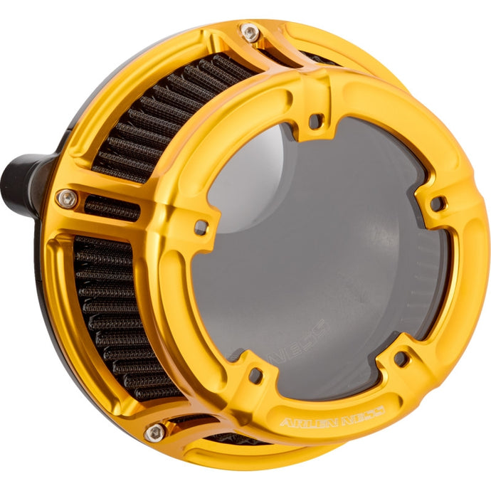 Arlen Ness 600-240 Method Clear Sucker Air Cleaner Kit - Gold Anodized