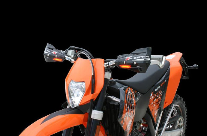 Zeta ZE72-3406 XC Flasher Protector Handguard - Black