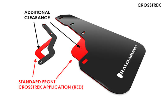 Rally Armor MF46-LTUR-BLK/RD RAL UR Blk Flap/Rd Logo