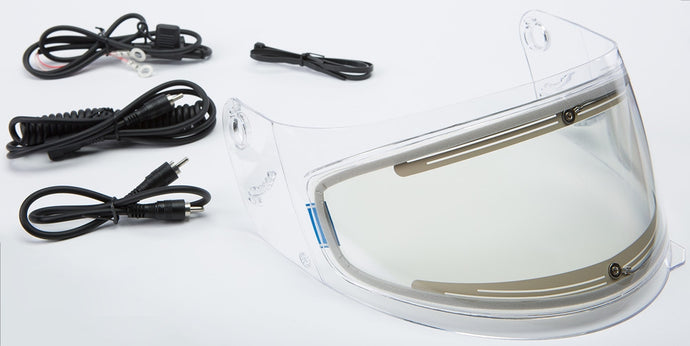 G-Max Electric Shield for GM38S Helmets with Cord Kit/Holes for Flip Tint Lens - Clear