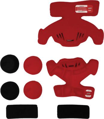 Pod K300 MX Knee Brace Pad Set - Left - Red