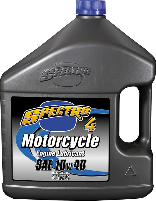 Spectro 310346 Premium Motorcycle Petroleum 4T - 10W40 - 4lt. - 4/Case