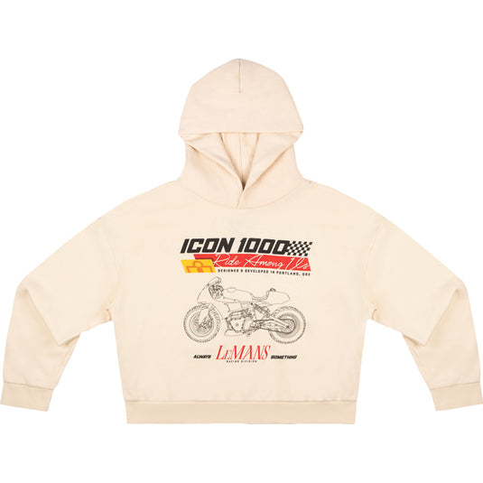 Icon Always Something Womens Hoodie (XX-Large, Black/Ivory)