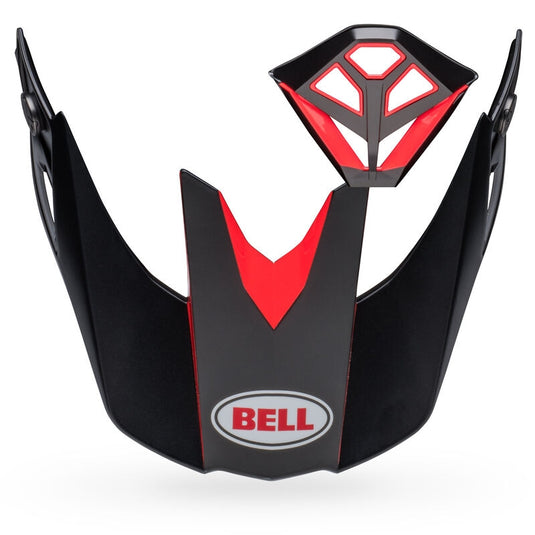 Bell Helmets Moto-10 Visor/Mouthpiece Kit - Satin/Gloss Black/Red